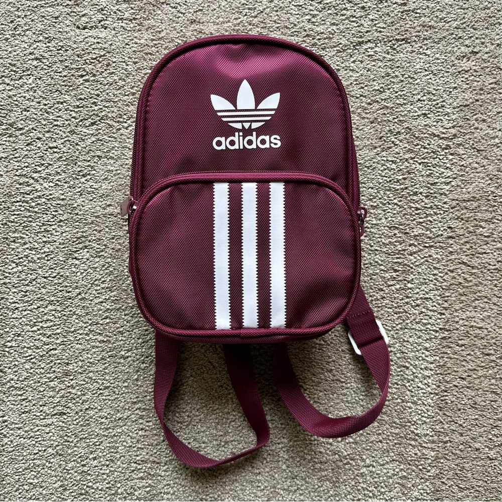 Adidas Burgundy Santiago Mini Backpack
